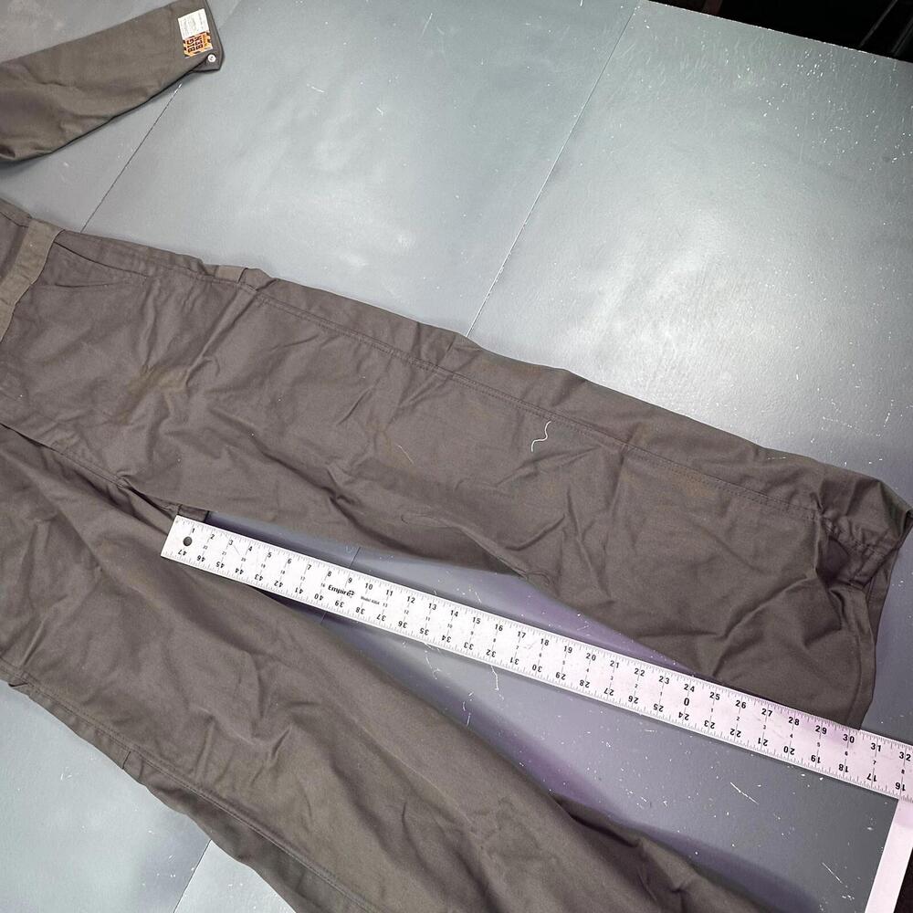 VTG Big Ben Coveralls Men 42L Olive Green Heavy Twill Wrangler Belle NWT USA - Picture 4 of 11